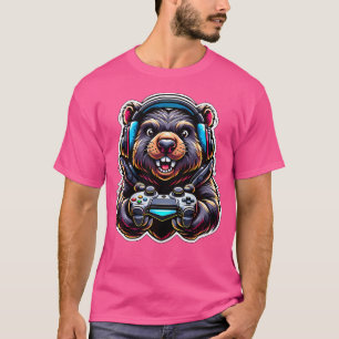 T-shirt Jeu vidéo casque Wombat Gaming