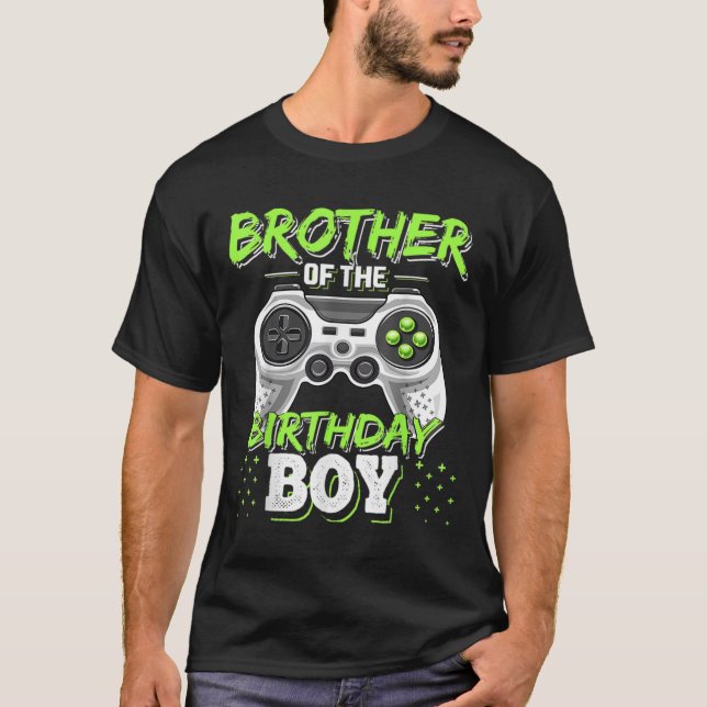 T-shirt Jeu Vidéo Correspondant Anniversaire Frère De L'An (Devant)