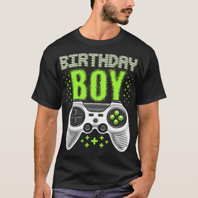 T-shirt Jeu vidéo de Birthday Boy (Devant)