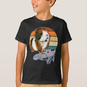 T-shirt Jeu vidéo de cochon Animalerie Cadeau Cochon d'Ind