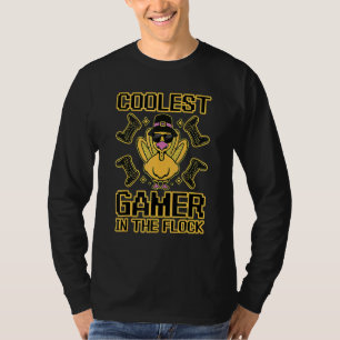 T-shirt Jeu vidéo de Thanksgiving Dinde Enfants Joueur le