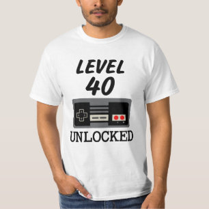 T-shirt Jeu vidéo débloqué d'anniversaire de chemise du