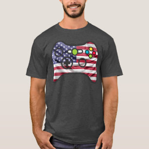T-shirt Jeu vidéo Gamer USA 