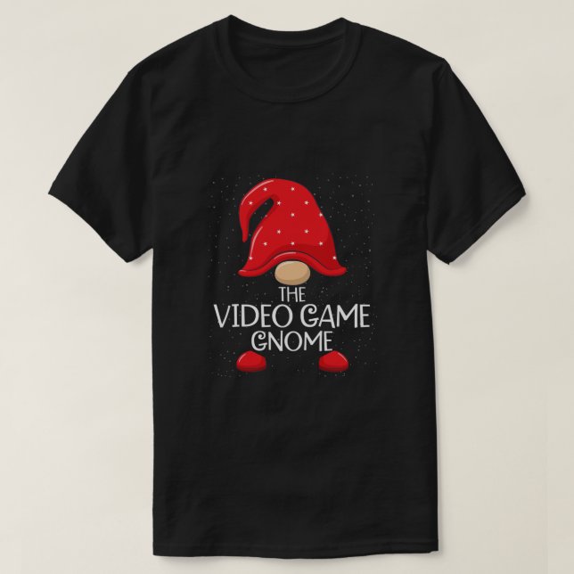 T-shirt Jeu vidéo Gnome Matching Famille Groupe Noël P (Design devant)