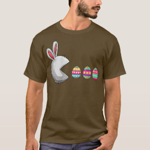 T-shirt Jeu Vidéo Oeufs Bunny Joueur de Pâques Enfants gar
