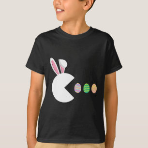 T-shirt Jeu Vidéo Oeufs Bunny Joueur de Pâques Enfants gar