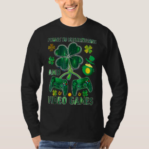 T-shirt Jeu Vidéo Prone À Shenanigans Saint Patrick Jour G