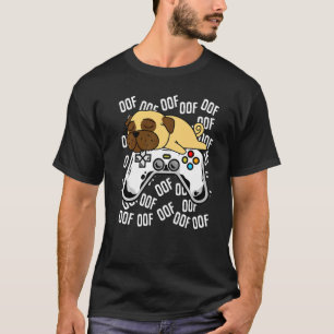 T-shirt Jeu vidéo Pug Noob Oof Enfants Garçons Filles
