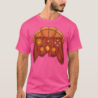 T-shirt Jeu vidéo Thanksgiving Turquie contrôleur Gamer Bo