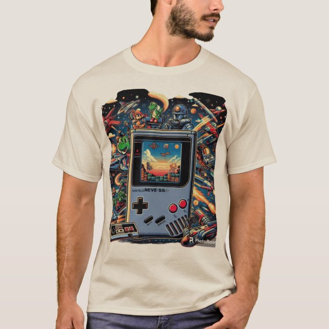 T-shirt Jeu vidéo vintage (Devant)