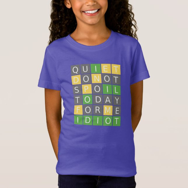 T-shirt jeu Wordle (Devant)