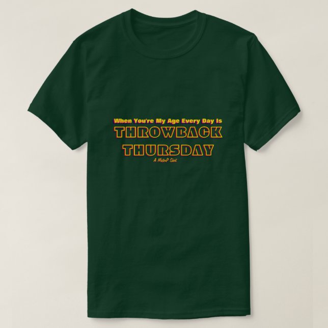 T-shirt Jeudi de retour - Une chemise MisterP (Design devant)