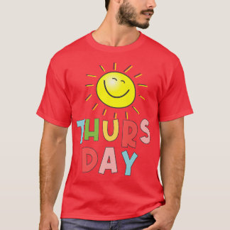 T-shirt Jeudi ensoleillé et joyeux
