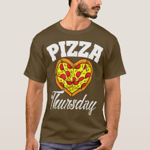 T-shirt Jeudi Pizza Night Drôle Pizza Lover Fast Food 3