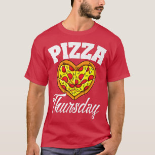 T-shirt Jeudi Pizza Night Drôle Pizza Lover Fast Food 3