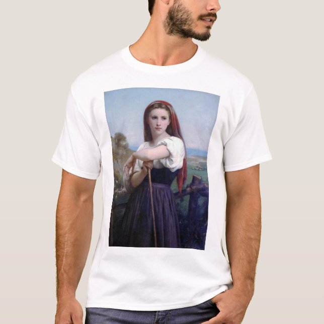 T-shirt Jeune Bergère, Bouguereau (Devant)
