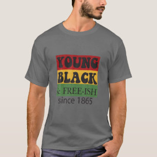 T-shirt Jeune Black Free-Ish depuis 1865 Black History M