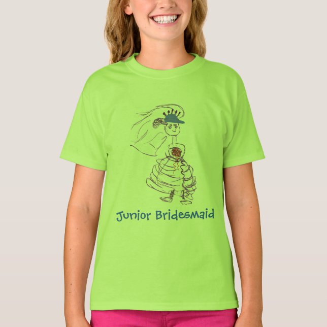 T-shirt Jeune Bridesmaid (Devant)