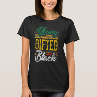 T-shirt Jeune Cadeau Et Noir Mois De L'Histoire Africaine