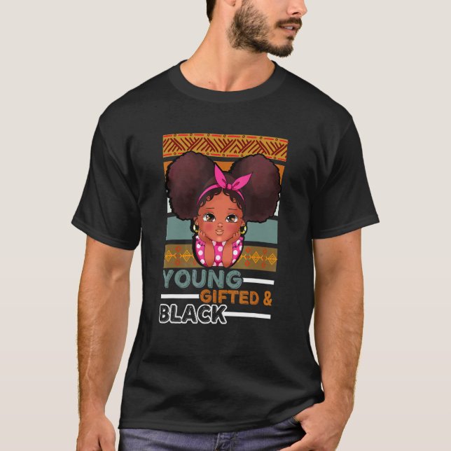 T-shirt Jeune Ed Fille Noire Soeur Enfant Bébé Mère M (Devant)