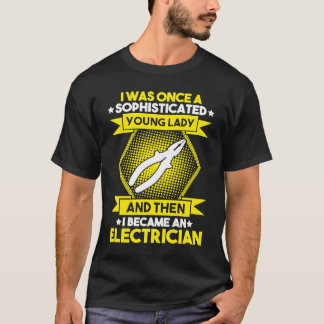T-shirt Jeune Électricienne
