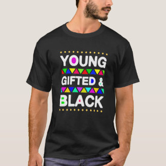 T-shirt Jeune et noir Costume de fierté noire