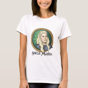T-shirt Jeune fille de bouclier de Viking