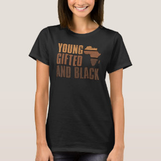 T-shirt Jeune fille éd et noire Reine de mélanine Filles E