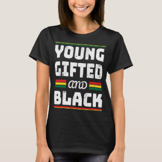 T-shirt Jeune fille noire de race noire Magie et histoire 