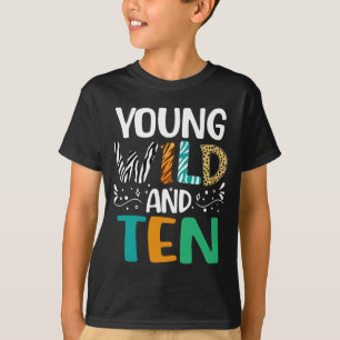 T-shirt Jeune Fille Sauvage Et Dix Filles 10e Anniversaire
