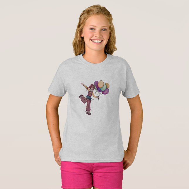 T-shirt jeune heureux (Devant entier)