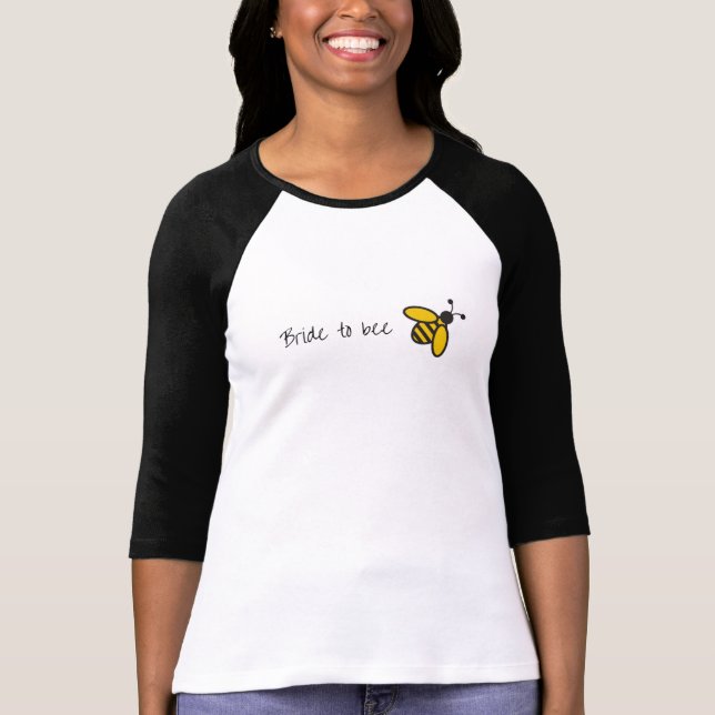T-shirt Jeune mariée à la chemise d'abeille (Devant)