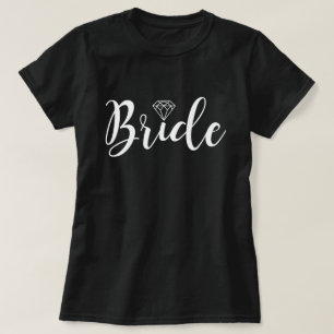 T-shirt Jeune mariée de fantaisie de la typographie   de