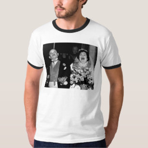 T-shirt Jeune mariée heureuse de mariage vintage