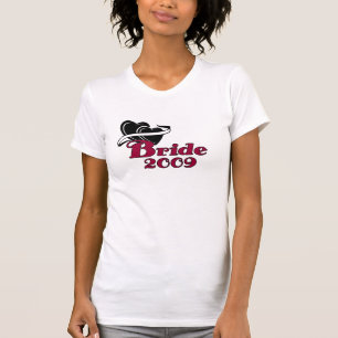T-shirt Jeune mariée noire 2009 de coeurs