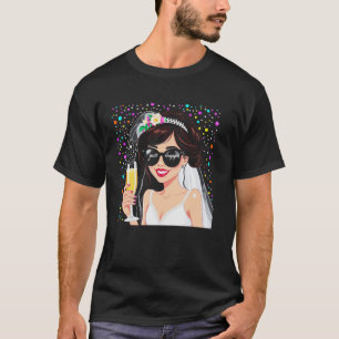 T-shirt Jeune Mariée Tout Juste Fiancée Cadeau Amusant pou