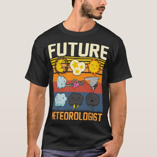 T-shirt Jeune météorologue météorologue météorologue météo (Devant)