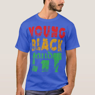 T-shirt Jeune Noir et Fierté Lit Histoire afro-américaine