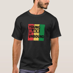 T-shirt Jeune Noir Et Non Lié