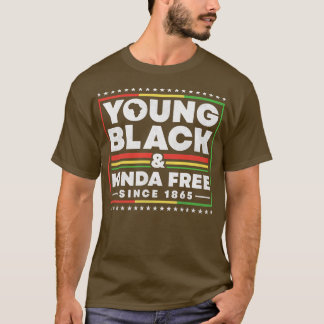 T-shirt Jeune noir & Kinda Gratuit depuis 1865, 18ème 