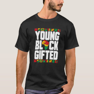 T-shirt Jeune Noir rouge Noir Histoire Mois Garçons Filles