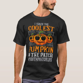 T-shirt Jeune Pasteur J'Enseigne L'Hallowee Citrouille La 