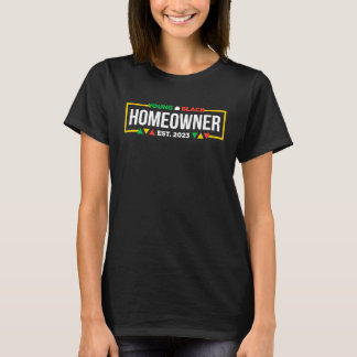T-shirt Jeune propriétaire noir 2023 Nouveau propriétaire