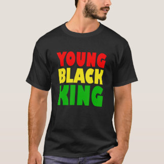 T-shirt Jeune roi noir Afro Américain Patrimoine noir Afr