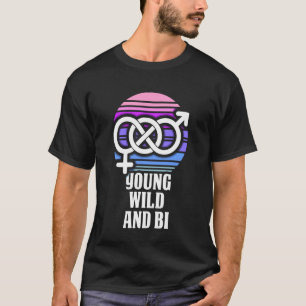 T-shirt Jeune Sauvage et Bi - Fierté Bisexuelle