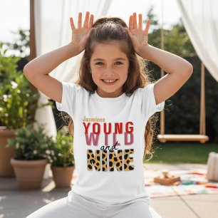T-shirt Jeune Sauvage et Neuf Anniversaire Léopard