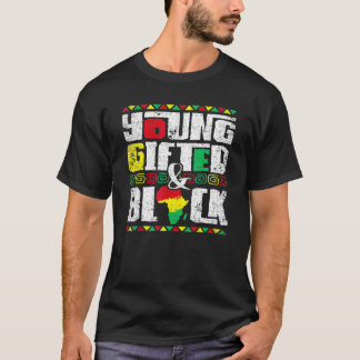 T-shirt Jeune Talentueux Et Histoire Noir Mélanine Afro-Am