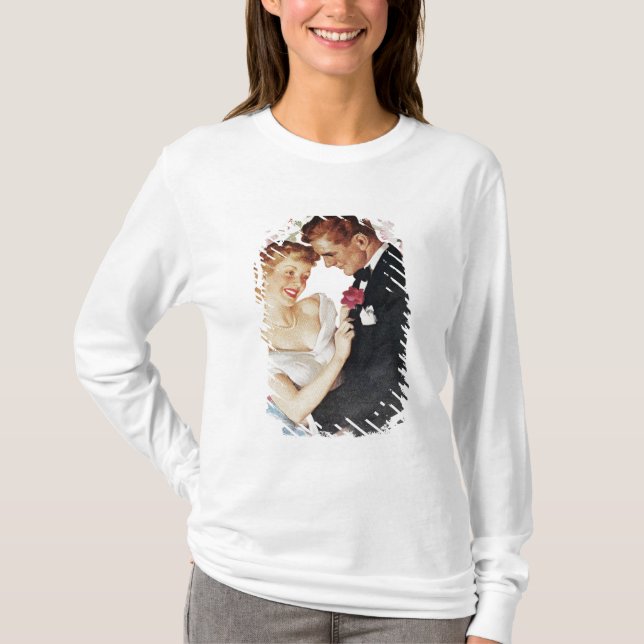 T-shirt Jeunes couples dans le tenue de soirée (Devant)