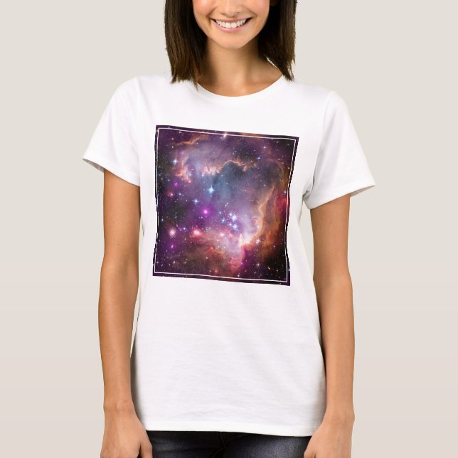 T-shirt Jeunes Étoiles Dans Le Petit Nuage Magellanique. (Devant)