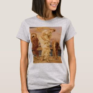 T-shirt Jeunes Filles Grecques Ramassant des Cailloux de L